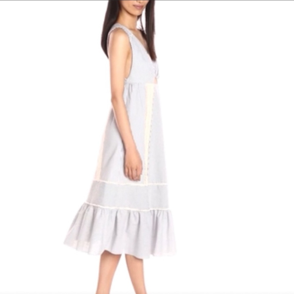 Thakoon Cotton Crochet Inset Dress - Picture 6 of 8